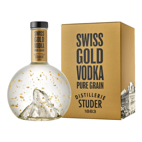 Buy Swiss Gold Vodka with 24 carat gold tinsel (70cl) | Kitchencorner