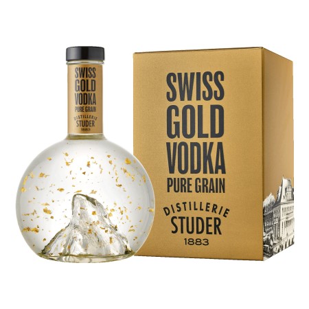Buy Swiss Gold Vodka with 24 carat gold tinsel (70cl) | Kitchencorner