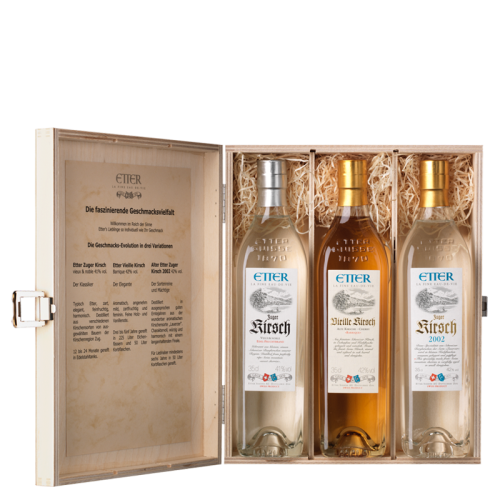 Etter Gift Wooden Box Cherry Variation Triple (3x35cl)
