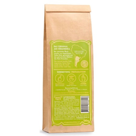 PUERTO MATE Teeblätter Yerba Mate Zitronengras Nachfüllbeutel (150g)