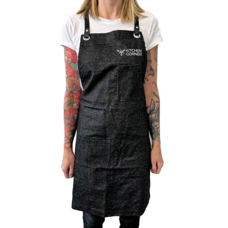 Buy Kitchencorner 100% cotton cooking apron (1pc) | Kitchencorner