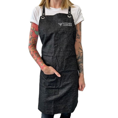 Buy Kitchencorner 100% cotton cooking apron (1pc) | Kitchencorner