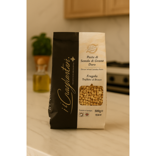 Qui Sardegna Fregola media trafilata al bronzo (500g)
