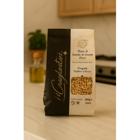 Qui Sardegna Fregola media trafilata al bronzo (500g)
